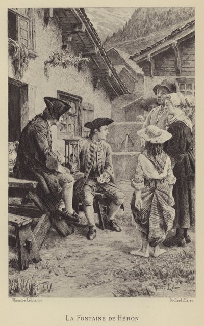 Hős szökőkútja (mélynyomás) alkotó: Maurice Leloir