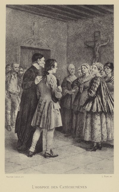 A katekumen hospice (mélynyomás) alkotó: Maurice Leloir
