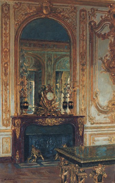 Versailles belső képe (olaj, vászon) alkotó: Maurice Lobre