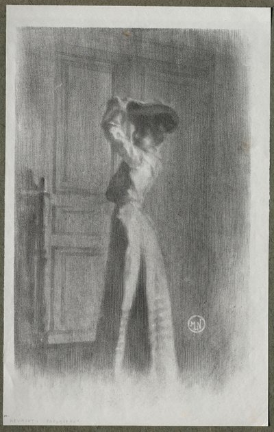 Divatos nő, c. 1900. alkotó: Maurice Louis Henri Neumont