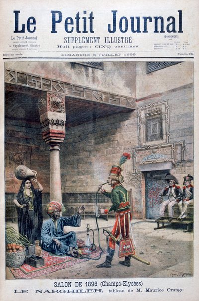 "The Narguileh", Egyiptom, 1896 alkotó: Maurice Orange
