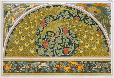 Tervek szegélyekhez és sarokokhoz, kocsmához. 1897. alkotó: Maurice Pillard Verneuil