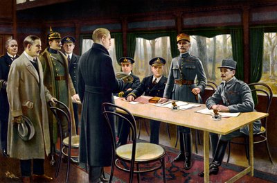A fegyverszünet aláírása alkotó: Maurice Pillard Verneuil