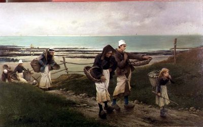 Breton jelenet alkotó: Maurice Poirson