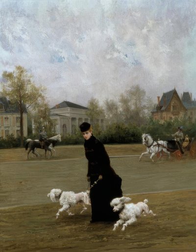 M. Poirson, Elegante au Bois de Boulogne, Párizs / Gem., 1877 alkotó: Maurice Poirson