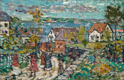 Táj (út és város) alkotó: Maurice Prendergast
