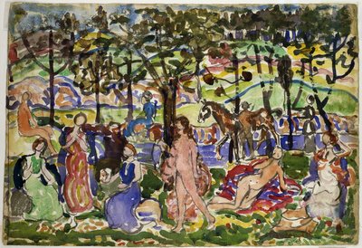 Park jelenet alkotó: Maurice Prendergast