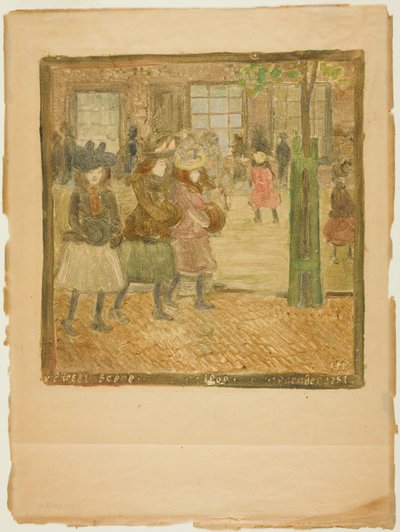 Utcai jelenet alkotó: Maurice Prendergast