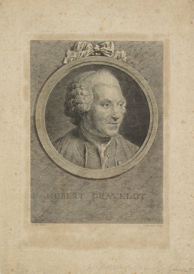 Hubert Gravelot, metszette Jean Massard az idősebb (1740-1822), 1770 körül. alkotó: Maurice Quentin de La Tour