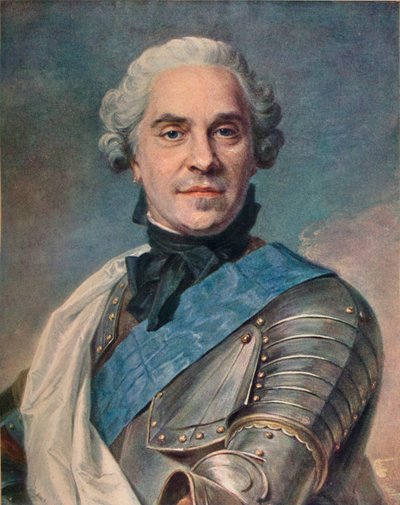 Szászország marsallja, c1748 alkotó: Maurice Quentin de La Tour
