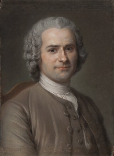 Jean-Jacques Rousseau portréja 1712-1778 alkotó: Maurice Quentin de La Tour