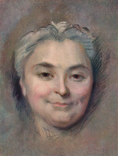 Előkészület Marie Catherine Dufloquet Reals portréjához, 1756 alkotó: Maurice Quentin de La Tour