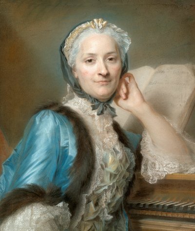 Madame Anne-Jeanne Cassanéa de Mondonville, született Boucon (1708-1780) portréja alkotó: Maurice Quentin de Latour