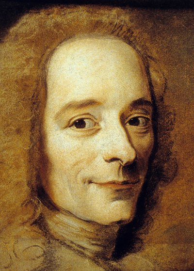 Francois Marie Arouet, azaz Voltaire (pasztell, papíron) alkotó: Maurice Quentin de La Tour