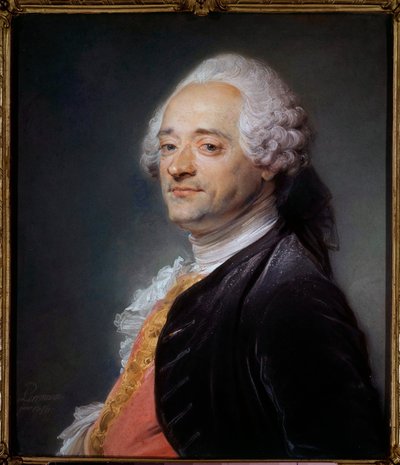 Maurice Quentin Delatour festő portréja mondta Quentin De La Tour vagy Quentin De Latour (1704-1788) Jean-Baptiste Perroneau pasztellfestménye (Jean Baptiste Perronneau) (1715-1783) 1750 Dim 0,56x0,48 m Saint Quentinyer múzeum - Portré a p alkotó: Maurice Quentin de La Tour