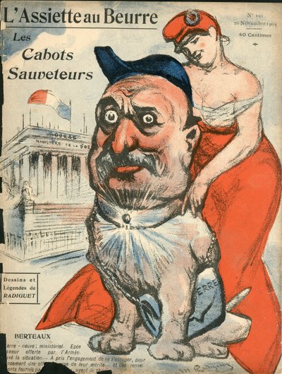 A „L’Assiette au Beurre”, Színes szatirikus borítója alkotó: Maurice Radiguet