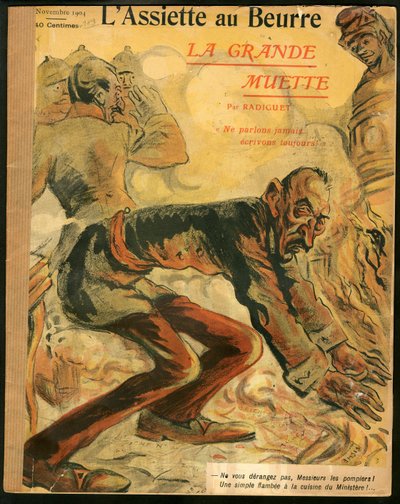 A „L’Assiette au Beurre” borítója, 188. szám, Szatirikus színekben alkotó: Maurice Radiguet