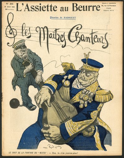 „L’Assiette au Beurre”, 264. szám, szatirikus színű borító alkotó: Maurice Radiguet