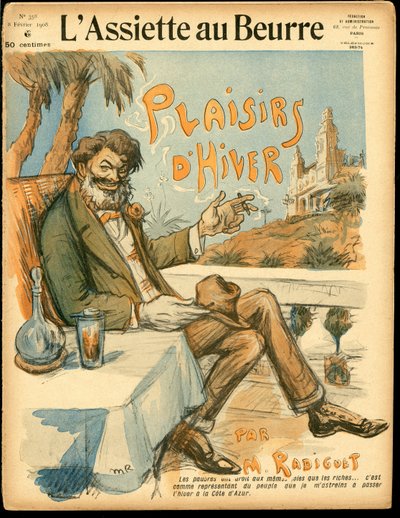 A „L’Assiette au Beurre”, 358. szám borítója, Színes szatirikus alkotó: Maurice Radiguet