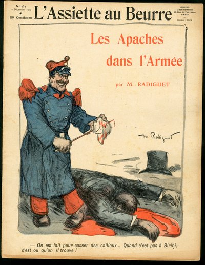 A „L’Assiette au Beurre”, 454. szám borítója, Színes szatirikus alkotó: Maurice Radiguet