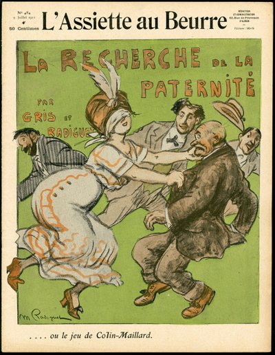 A „L’Assiette au Beurre”, 484-es szám borítója, Színes szatirikus alkotó: Maurice Radiguet