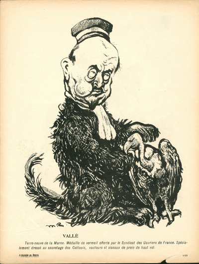 A vajtányér, 191. szám, szatirikus színben alkotó: Maurice Radiguet