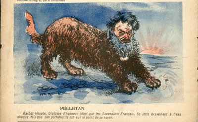 A vajtányér, 191. szám, szatirikus színben alkotó: Maurice Radiguet