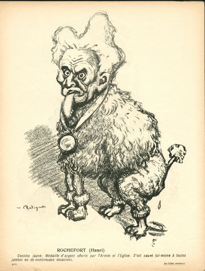 A vajtányér, 191. szám, szatirikus színben alkotó: Maurice Radiguet