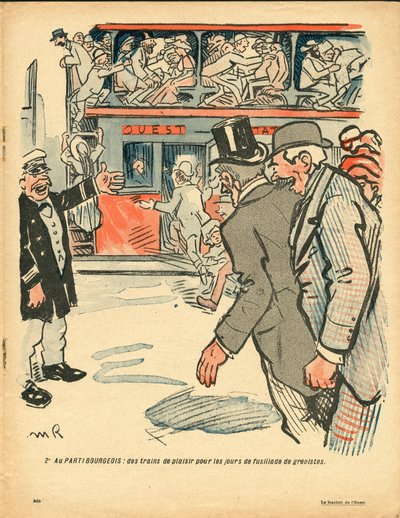 A vajtányér, 381. szám, szatirikus színben alkotó: Maurice Radiguet