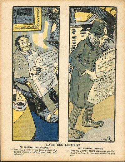 The Butter Plate, numbero 264, Szatirikus színekben alkotó: Maurice Radiguet