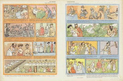 A kollektivista paradicsom. Illusztráció Le Rire alkotó: Maurice Radiguet