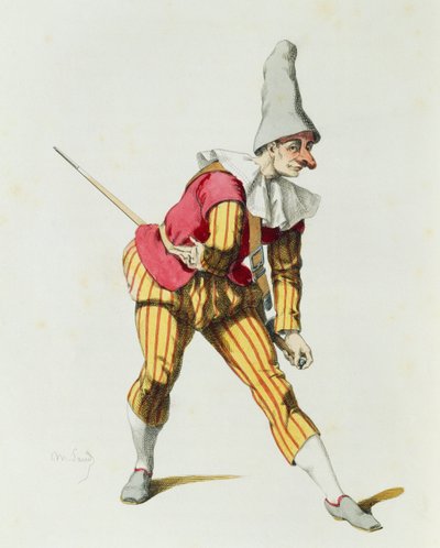 Giangurgolo 1625-ben, Maurice Sand (1823-1889) alkotó: Maurice Sand