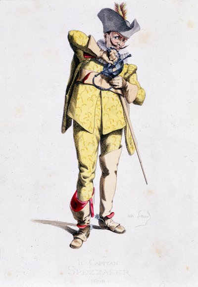 He Capitan Spezzafer (Fracasse kapitány) alkotó: Maurice Sand