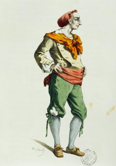 Meo Patacca 1800-ban, Maurice Sand (1823-1889) alkotó: Maurice Sand