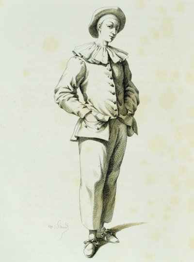Pedrolino, Maurice Sand (1823-1889) alkotó: Maurice Sand