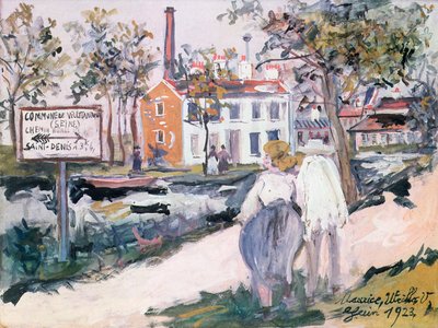 Villetaneuse gyár alkotó: Maurice Utrillo