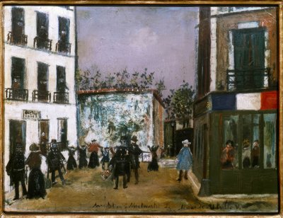 Letartóztatás a Montmartre-on alkotó: Maurice Utrillo