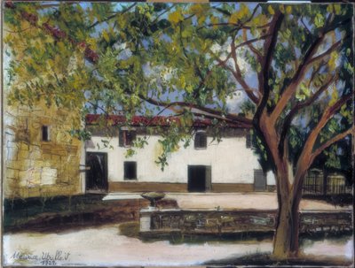 Egy parasztház udvara Limában alkotó: Maurice Utrillo