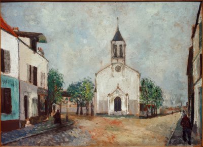 Templom Villanteuse-ban alkotó: Maurice Utrillo