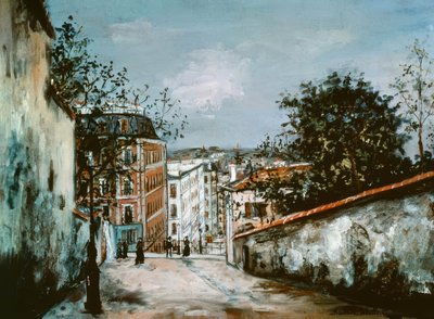 A Rue du Mont-Cenis utca Montmartre-ban alkotó: Maurice Utrillo