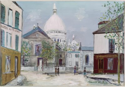 Place du Tertre és a Sacré-Coeur alkotó: Maurice Utrillo