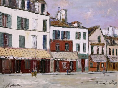 La Mere Catherine étterem, Montmartre alkotó: Maurice Utrillo