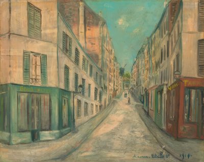 Utca Párizsban alkotó: Maurice Utrillo