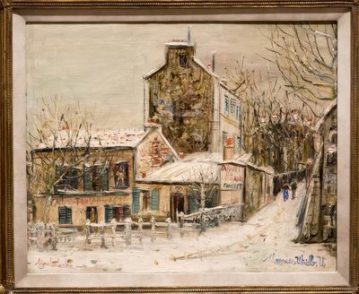 Az agilis nyúl kabaré Monmartre-ban alkotó: Maurice Utrillo