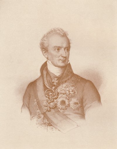Clemens Wenzel Nepomuk Lothar Von Metternich-Winneburg herceg, 1830, 1896 alkotó: Maurin
