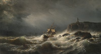 Roncs Jersey szigetén, 1862 alkotó: Mauritz Frederik Hendrik De Haas