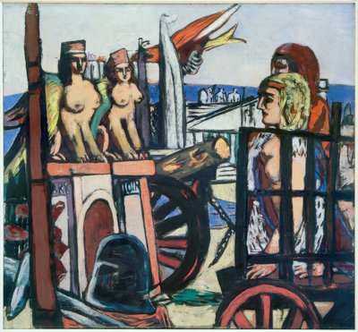 A szfinxek eltávolítása alkotó: Max Beckmann