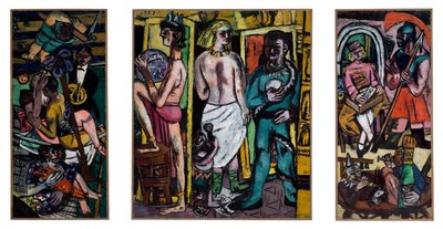 Akrobaták alkotó: Max Beckmann