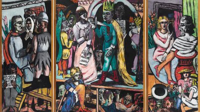 Színészek alkotó: Max Beckmann