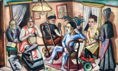 Az álarcosbál előtt alkotó: Max Beckmann